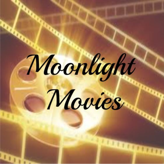 Picture of movie reel with text Moonlight Movies