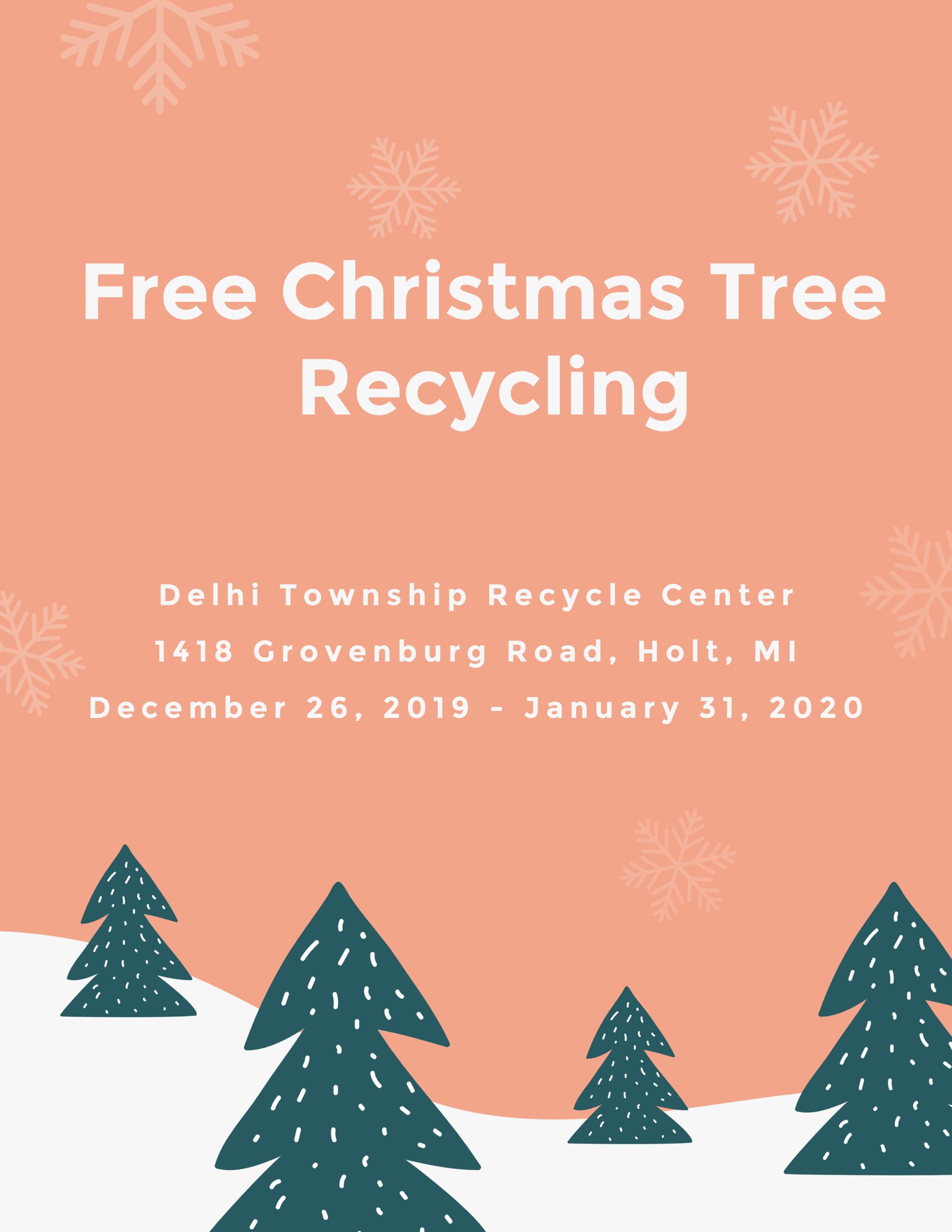 Christmas tree recycling 